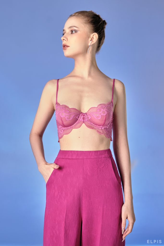 Hồng ELPIS - Áo Bralette ren sang trọng tôn dáng ngực RS22T10