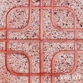 Gạch Vỉa Hè 40x40 Terrazzo Mắt Phụng Đỏ