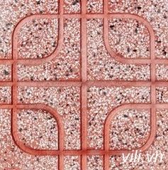 Gạch Vỉa Hè 40x40 Terrazzo Mắt Phụng Đỏ