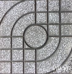 Gạch Vỉa Hè 40x40 Terrazzo Mắt Nai Xám