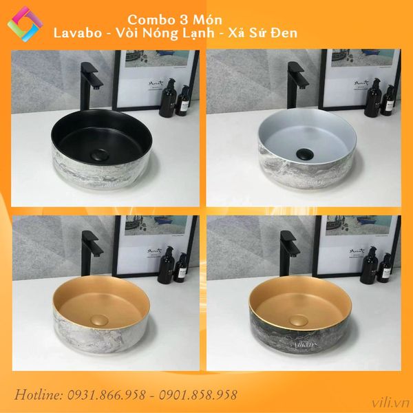 Combo lavabo YOLO ML303 đặt bàn 3 món