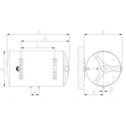 Bình Nước Nóng Ferroli AQUASTORE E 125L Gián Tiếp