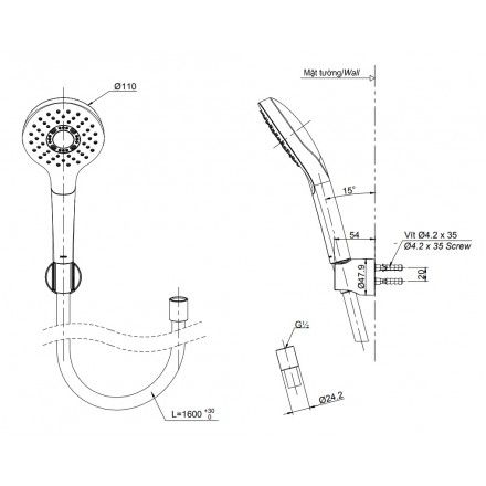 Tay Sen TOTO TBW01008A 1 Chế Độ