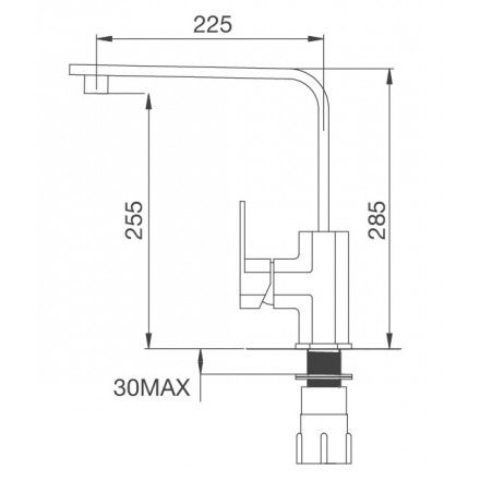 Vòi Bếp Inox Malloca K118-S Nóng Lạnh