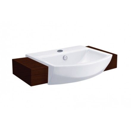 Chậu Lavabo COTTO C02427 Tetragon Bán Dương Vành