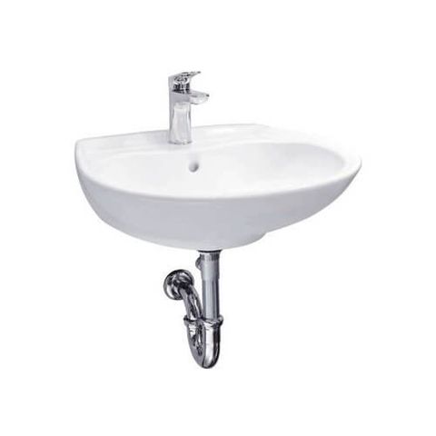 Bàn Cầu Viglacera VI66 Hai Khối Nắp Thường 1102 tặng Chậu Lavabo VTL2