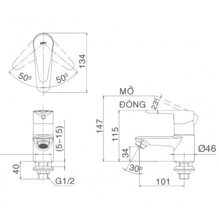 Vòi Chậu Rửa Lạnh Inax LFV-21S Gật Gù