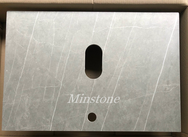 Bàn đá lavabo Minstone MCT301 70x47x12cm xám chống trầy