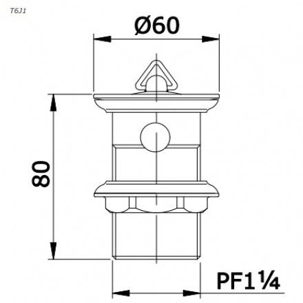 Cổ Thoát Vòi Nước Cho Lavabo TOTO T6J1