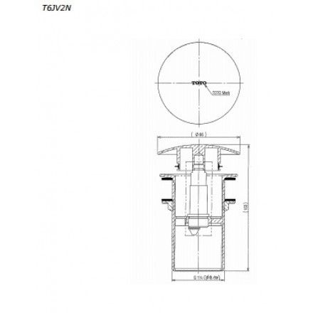 Bộ Xả Nhấn Cho Lavabo TOTO T6JV2N