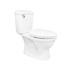 Bàn Cầu Viglacera VI77 Hai Khối Nắp Thường + Lavabo VTL2