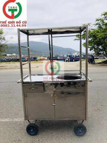 TỦ BÁN HÀNG INOX- BÁN BÚN MÌ- PHỞ..