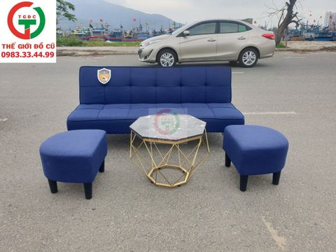 Sofa bed kèm bàn và đôn