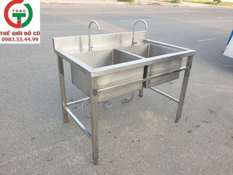 Bồn rửa chén công nghiệp 2 ngăn  - DC88