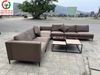 BỘ SOFA GÓC NÂU