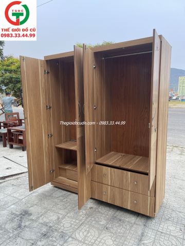 TỦ ÁO QUẦN 4 CÁNH GỖ MDF