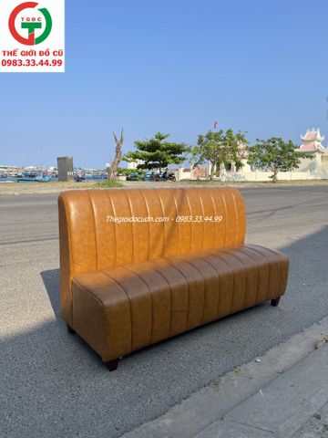 GHẾ SOFA BĂNG ĐỆM DA NÂU