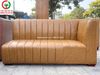 GHẾ SOFA BĂNG ĐỆM DA NÂU CÓ TAY