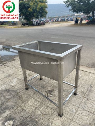 CHẬU RỬA 1 HỌNG VUÔNG INOX 304