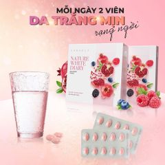 Viên uống trắng da Hanvely Nature White Diary 30 viên của Hàn Quốc mua ở đâu uy tín ? giá tốt nhất ?