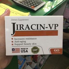 Viên uống trắng da, thải độc Jiracin-vp  60 viên xuất xứ Mỹ mua ở đâu? Giá bao nhiêu? Có tốt không