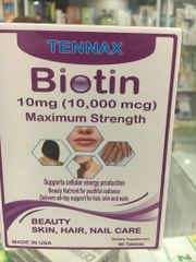 Viên uống đẹp da, đẹp tóc TENNAX BIOTIN Mỹ có tốt không? Giá bao nhiêu? Mua ở đâu?