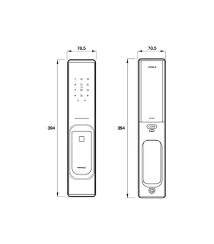 KHÓA ĐIỆN TỬ HAFELE PP8100