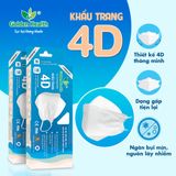  Khẩu trang kf94 kháng khuẩn 4 lớp màu trắng hộp 10 cái 