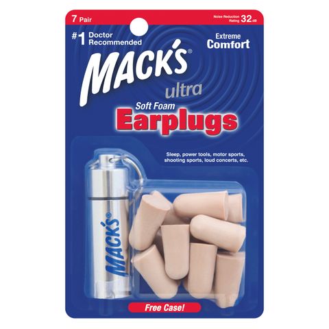 Hộp 7 đôi Nút bịt tai chống ồn Siêu mềm mại Mack's Ultral Soft (có hộp đựng Inox) - Nhập khẩu từ Mỹ