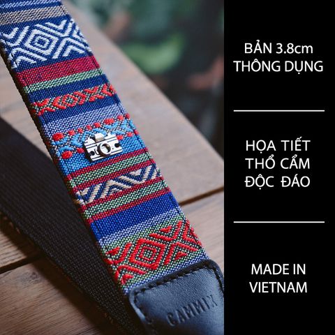  Dây đeo thổ cẩm Made by Cammix bản vừa (Navy) 