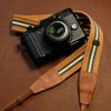 [NEW] Dây đeo máy ảnh - Dây sọc - Vàng sọc xanh - Camera Strap dành cho Fujifilm, Sony, Canon, Nikon... - Made by Cammix