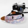 Dây đeo máy ảnh dành cho máy Fuji, Canon, Nikon, Sony.. -Dây đeo máy ảnh bản nhỏ - Camera Strap Hoa tím - MadebyCammix