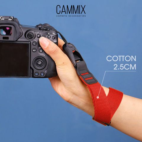  Dây đeo máy ảnh cổ tay cotton thao tác nhanh - 2 màu Đen & Đỏ - Cotton Wrist Strap for Fujifilm, Sony.. 