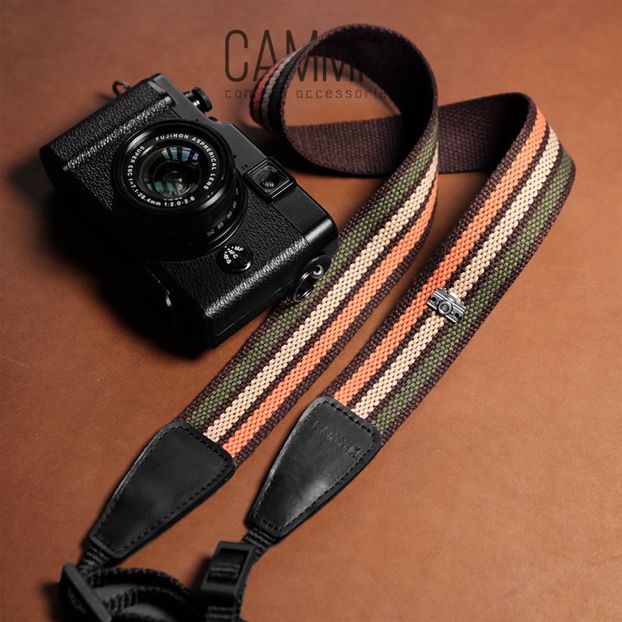 [NEW] Dây đeo máy ảnh - Dây sọc - 3 màu - Camera Strap dành cho Fujifilm, Sony, Canon, Nikon... - Made by Cammix