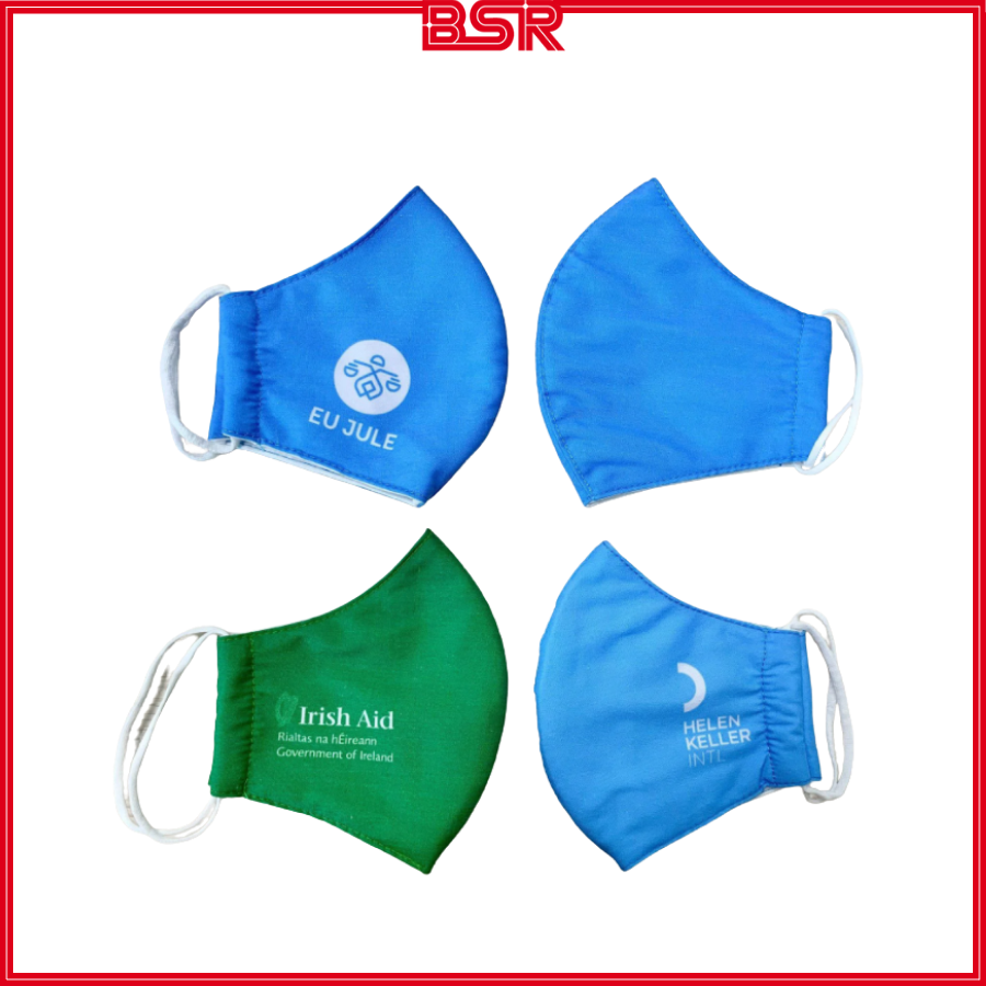 Khẩu trang vải 3 lớp - Dịch vụ thiết kế, may, in khẩu trang vải theo yêu cầu