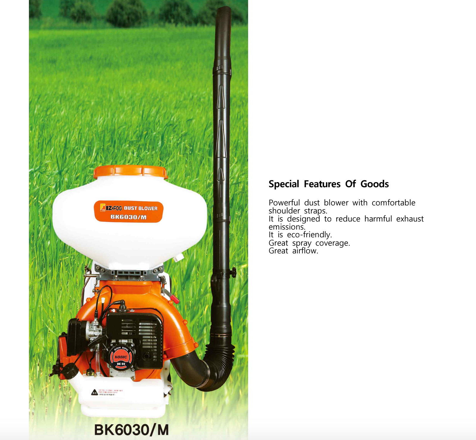 Máy phun sương khử trùng BK 6030 chính hãng IZ FOG Hàn Quốc