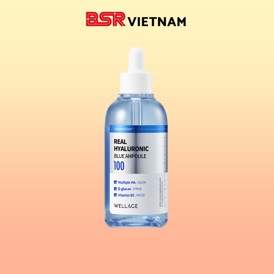 Tinh chất dưỡng da Wellage Rea Hyaluronic Blue Ampoule 100ml