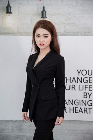 Bộ vest  Mia Selena thiết kế hai nút thiết kế tuyệt đẹp (Đen)