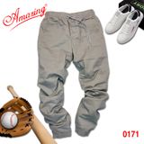  Quần Jogger big size, kaki nam Amazing, gấu bo chun, dáng thể thao năng động, vải co giãn nhẹ 