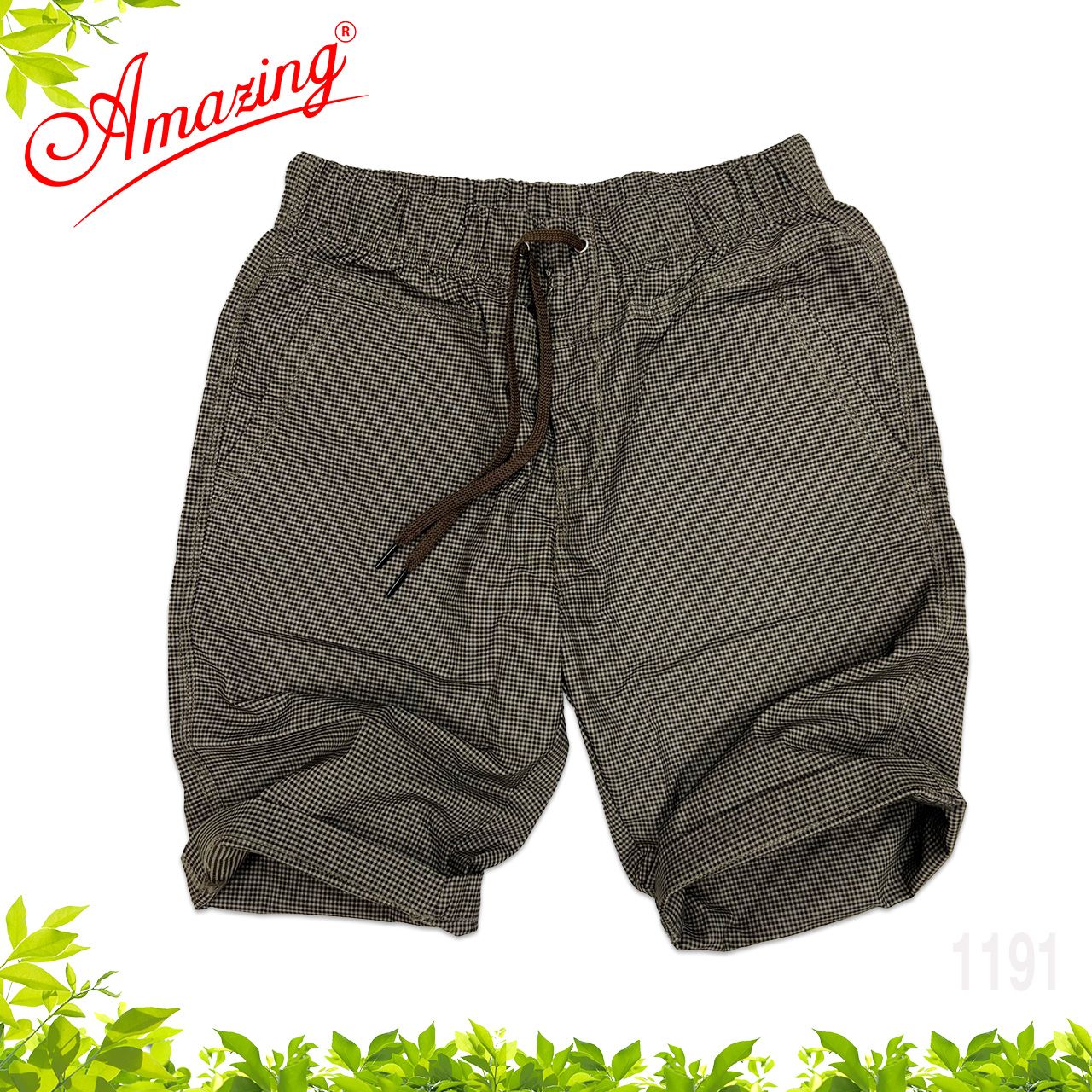  Quần short Amazing, vải bố lưng thun dây rút, phong cách thể thao unisex, có size đại 