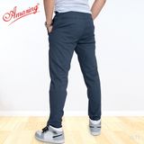  Quần Baggy form suông Amazing, chất liệu kaki co giãn cao cấp, phong cách Hàn Quốc, form suông Unisex 