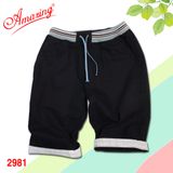  Quần short kaki Amazing, lưng thun có giây rút, vải co giãn nhẹ, màu sắc đa dạng, có big size 