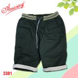  Quần short kaki Amazing, lưng thun có giây rút, vải co giãn nhẹ, màu sắc đa dạng, có big size 