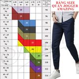  Quần Jogger big size, kaki nam Amazing, gấu bo chun, dáng thể thao năng động, vải co giãn nhẹ, màu cafe 