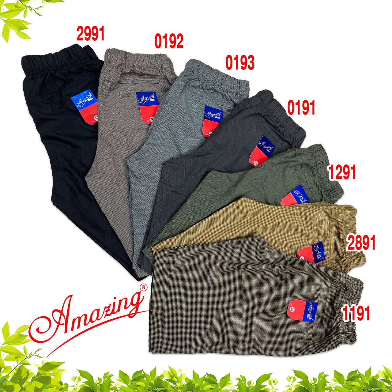  Big size, short caro nhí lưng thun unisex, quần sọt nam thương hiêu Amazing, phong cách thể thao 