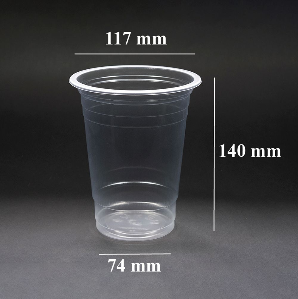 Ly Nhựa PP117 - 800ml Đựng Trà Sữa, Trái Cây, Nước Mía, Trà Tắc