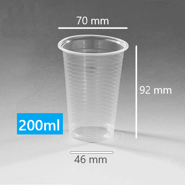 Ly Nhựa Sọc PP70 - 200ml Ly Uống Nước Bệnh Viện, Cơ Quan, Công Ty, Xí Nghiệp, Nha Khoa