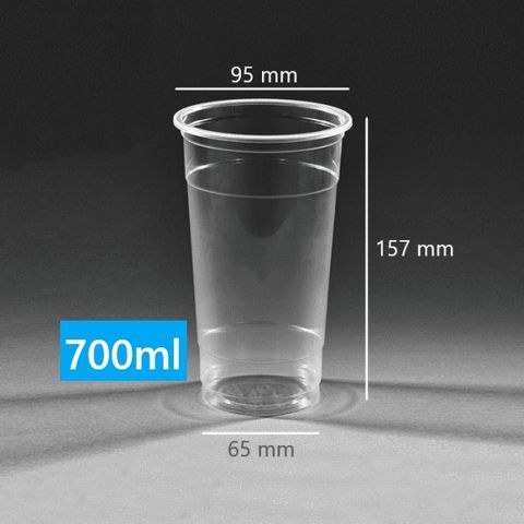 Ly Nhựa PP95 - 700ml Đựng Trà Sữa, Sinh Tố, Rau Má, Nước Ép, Trà Tắc