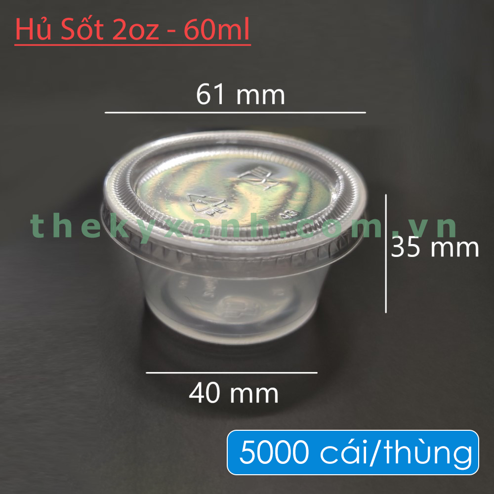 Hủ Nhựa PP 2oz - Hủ Đựng Sốt - Hủ Nước Chấm