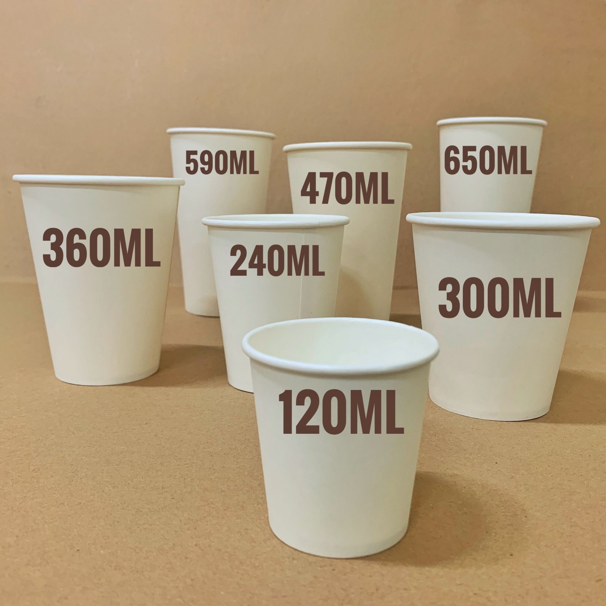 Ly Giấy 16oz - 470ml; Ly Giấy Đựng Cafe, Trà Sữa, Nóng, Lạnh